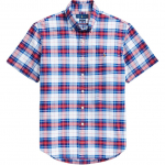 Polo Ralph Lauren Ss26 Logoga Tikitud Ruuduline Oxford L&uuml;hikeste Varrukatega S&auml;rk Klassikaline V&auml;ljalase Meeste s&auml;rgid MNPOWOV1N820052-999 S