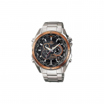 Casio EDIFICE P&auml;ikeseenergial t&ouml;&ouml;tav Kvartsmehhanism Roostevabast terasest rihm Jaapani ja Korea kell Meeste kell Must sihverplaat EQS-500DB-1A2 must