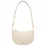 Michael Kors MK Kendall Moodne Siluett Metallist Logo Detail Lambanahast Crossbody &Otilde;lakott Suur Naiste K&auml;ekott Kreemjas 30H3G8NM3L-289 Basic Set (Bag+Dust Bag)