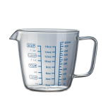 250&ndash;1500 ml k&otilde;rge boorsilikaatklaasist m&otilde;&otilde;teklaas | T&auml;psed m&auml;rgistused | Mikrolaineahju-/ahjukindel Termo&scaron;okikindel white