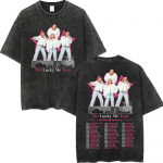 Hilary Duff The Lucky Me Tour Vintage Pesuga T-s&auml;rk Moodne Rock L&uuml;hikeste Varrukatega T-s&auml;rk Meeste Naiste Vabaaja &Uuml;le suuruse T-s&auml;rgid S
