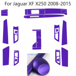 Jaguar XF X250 2008-2015 Autostiil 3D/5D s&uuml;sinikkiust Auto Interj&ouml;&ouml;ri Keskkonsooli V&auml;rvilised Liistud Kleebised Osad Right Hand Drive