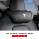 Kvaliteetne nahast autoistme peatoe m&auml;luvahust mugav kaelapadi Tesla Model 3 Y S X Cybertruck Juguete autointerj&ouml;&ouml;ridele