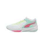 PUMA Court Pro Tekstiil, Kunstnahast Keskmise s&auml;&auml;rega Korvpallijalatsid Unisex M&uuml;ndiroheline 312180-02 40.5 white