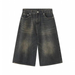 2026 Y2k Vintage L&otilde;dvad Jortsid Naistele Suvised Laiad P&otilde;lvpikkusega Teksap&uuml;ksid Korea T&auml;nava stiil Vabaaja &Uuml;lesuuruses Pesitud Denim L&uuml;hikesed P&uuml;ksid S sinine
