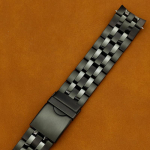 21mm Seastar 1000 Kvarts / Automaatne Seeria T120407A Roostevabast terasest K&auml;ekella Rihm k&auml;ev&otilde;ru rihm Kellakomponent Meeste Tissot T120 jaoks must