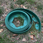 Isetehtav v&auml;liaia piire aiakujundus dekoratiivne palisaad aia muru &auml;&auml;r plastist taimekaitse lillepeenra tara roheline