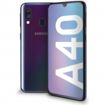SAMSUNG Galaxy A40 - Kahe SIM-kaardi pesa 64 GB Must