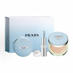 Prada meigikomplekt Clean Blue Limited Kolmeosaline komplekt: #U001 sinine huulepulk + sinine piiratud v&auml;ljaande &otilde;hupadi #LN10 + &otilde;hupadja kott ilma kinkekotita sinine