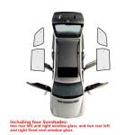 Jeep Grand Cherokee WK2 WK 2011~ jaoks Auto T&auml;ielik Katvus P&auml;ikesesirmid UV-vastane Autotarvikud Akende Kaunistus 2012 2018 All Windows gray