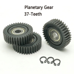 39x11mm E-jalgratta k&auml;ik 37T planeetk&auml;igud 608Z laagritega kokkupandava jalgratta jaoks 250W 350W elektrilise jalgratta rummumootor Nailonk&auml;igud 8mm gray
