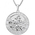 St. Christopher Jewelry 925 Sterling H&otilde;be, Antiikne Usuline Kaitsja Taliismani Ripats Meestele Naistele, M&uuml;ndi/&uuml;mmargune/ovaalne/medaljoni/ruudukujuline/medaljon Tangrui