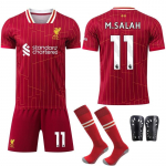 Liverpooli kodus&auml;rk Salah 2024/2025 Laste jalgpallis&auml;rk Punane Spordir&otilde;ivad 100-110 CM