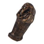 Egiptuse muumia k&auml;sit&ouml;&ouml; kogumisobjekt Sarcophagus figuuriga Ajalooline vaikornament Sarcophagus muumiaga black
