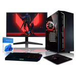 BEASTCOM Q3 Essential Gaming, PC Gamer K7, AMD Ryzen 5 3400G 4X3.90GHz, 4K RX Vega 11, 8 GB RAM, 512 GB SSD, WiFi, Win11