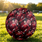 Cristiano Ronaldo Prinditud Suurus 5 Jalgpallipall Kulumiskindel Standardne T&auml;iskasvanute Treeningjalgpall F&auml;nni Kingitus Sise- ja V&auml;lisv&otilde;istluste Spordiks Size 5