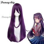 M&auml;ng Doki Doki Literature Club Natsuki Cosplay Sayori Yuri Monika Cosplay Kost&uuml;&uuml;mi Parukas Komplekt Koolivormi T&uuml;druk Naiste Kost&uuml;&uuml;mid L blue