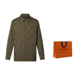 LOUIS VUITTON Monogramm Puuvillane &Uuml;les&auml;rgi 1ABNP8 3L-No Original Gift Bag Or Gift Box pruun