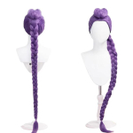Halloween Rumi Cosplay Kost&uuml;&uuml;m Parukas Must Mantel Laulmis&uuml;likond Laulu-Edendamise Kost&uuml;&uuml;m Naistele Kids 150cm blue