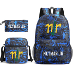 Neymar koolikott staar Neymaril on sama perifeeria tr&uuml;kiga seljakott, poiste ja t&uuml;drukute &uuml;li&otilde;pilaste kolmeosaline koolikott. Backpack