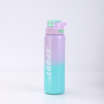 Lastele tr&uuml;kitud roostevabast terasest isoleeritud veepudel k&otilde;rrega kaanega 600ml 800ml V&auml;litingimustes kaasaskantav termospudel Kooli reisimiseks 600ml Gradient Silk Print white