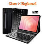 Kaitse&uuml;mbris Galaxy Tab S11 Ultra 14,6-tollisele tahvelarvutile, Nahast &uuml;mbris juhtmevaba klaviatuuri ja S Pen hoidikuga, Mudelitele SM-X936B/ SM-X930, Must Tab S11 Ultra 14.6&Spanish