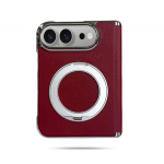 Premium Nappa Nahast Kaanega IPhone 18 Fold Sisseehitatud 360 P&ouml;&ouml;rleva Hoidikuga Magnetiline iPhone 18 Fold