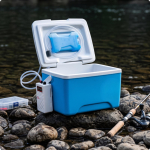 Karpkastist j&auml;ine jahutuskast aeratsiooniga kalastajatele 8L a_Blue white