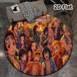 Demon Slayer Kimetsu No Yaiba &Uuml;mmargune Ala Vaip Vaip Elutoa Magamistoa Diivani M&auml;ngutoa Kaunistuseks Libisemiskindel P&otilde;randamatt 100cmx100cm