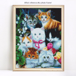 Diamond Mosaic Full Layout Aniamals Teemantmaaling &uuml;mmarguste kividega kassipiltidega 20X30
