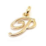 Les Tr&eacute;sors De Lily [B7904] - Pendentif Plaqu&eacute; Or 'Lettre P' kuld