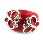 Bague Cr&eacute;ateur 'Happy Days' Rouge 54 punane