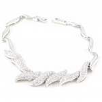 Les Tr&eacute;sors De Lily [F6440] - Bracelet Argent 'D&eacute;esse' valge
