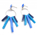 NOA [K1470] - Boucles cr&eacute;ateur 'Coloriage' bleu sinine