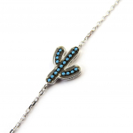 Les Tr&eacute;sors De Lily [N7153] &ndash; h&otilde;bedane k&auml;ev&otilde;ru  Cactus  t&uuml;rkiissinine h&otilde;be (roodiumiga kaetud) sinine