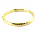 Les Tr&eacute;sors De Lily [N7276] - Bracelet Plaqu&eacute; Or 'Demi-Jonc' - 60 mm 7 mm kuld