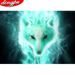 5D teemantmaal ristpistes ploomi&otilde;is t&auml;is&uuml;mmargune tikandid maastiku mosaiikkaunistus koduks 20X30CM