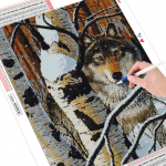 5D teemantmaal t&auml;ispuur, ruut/&uuml;mmargune hundi teemanttikandid m&uuml;&uuml;k Loomade sisekujundus koju Full Round 20X30CM