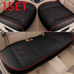 Universaalsed &uuml;liluksuslikud autoistmekatted t&auml;iskomplekt, must uuendatud automaatsed istmepadjad auto esiistmekatted ja tagaistmekatted 1set (2front&1rear cover)
