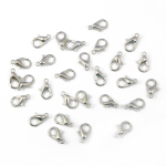 10-100 tk sulamist homaari klambrid konksud kett k&auml;ev&otilde;ru kaelakee pistikute jaoks. DIY ehete leidmise tarvikud 12mm 100pcs