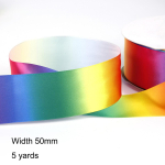 Gradientv&auml;rvi siidised Grosgrain paelad Pulmafestivali Peokaunistused Vibu K&auml;sit&ouml;&ouml;kaardid Kingitused Pakkimistarbed 50mm