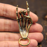 Mini loominguline messingist pealuu kuju, DIY v&otilde;tmehoidja kaelakee kott ripats vintage puhtast vasest kaunistus kaunistus naljakas m&auml;nguasi kingitus 1pcs