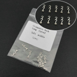 10 tk hambaravi kokkupressitavad konksud, pikad kumerad paremal/vasak hambaravi ortodontiline konks 10 tk/kott Left Size