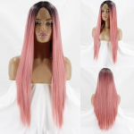 XINRAN veinipunane pikad sirged juuksed keskosa parukas Cosplay naturaalne s&uuml;nteetiline kuumuskindel kiud Blond must roosa daamid igap&auml;evane v&otilde;lts 30inches
