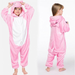 Kigurumi Onesie Kids Unicorn Pidžaamad Lastele Loomad Multikad Liiprid Beebi kost&uuml;&uuml;m Talvine T&uuml;drukud Licorne Jumspuit 7t