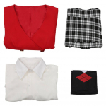 Heathers The Musical-Veronica Sawyer Cosplay kost&uuml;&uuml;m Vormi seelik Kost&uuml;&uuml;mid Halloweeni karnevali kost&uuml;&uuml;mid t&auml;iskomplektid XXXL punane