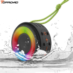 TOPROAD veekindlad kaasaskantavad mini-Bluetooth-k&otilde;larid IP65 v&auml;listingimustes kasutatavad juhtmevabad stereo-bassi kolonn Jalgrattak&otilde;larid valju heli tugi LED RGB tuledega must