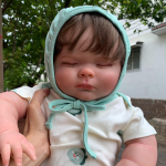 Sleeping 3D Skin Pehme silikoonist Reborn Boy Baby 60 CM nukum&auml;nguasi t&uuml;drukule riidest kehale veresoonte veeniga nagu t&otilde;eline kunst Bebe kingitus