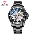 Uus TOP-br&auml;ndi luksuslik meeste k&auml;ekell kasti&otilde;&otilde;nes automaatse helendava veekindla terasv&ouml;&ouml;ga meeste mehaanilised k&auml;ekellad must