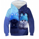 Moodne kassiga kapuuts teismeliste t&uuml;drukute poistele 3D tr&uuml;kitud kapuutsiga kapuuts, laste kapuuts, lahtine pullover S&uuml;gisene laste riided t&auml;navar&otilde;ivad 160